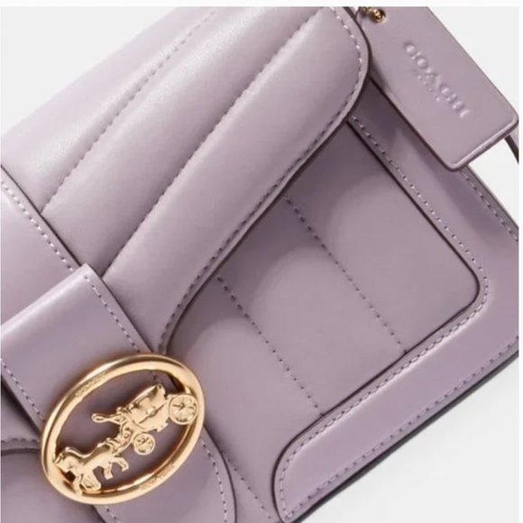 Coach Georgie Lilac Leather Crossbody and Wallet - Picture 4 of 6